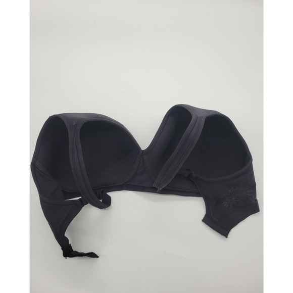 Bali Comfort Revolution Black Adjustable Strap Wire Free Bra Size 36DD - Picture 4 of 8